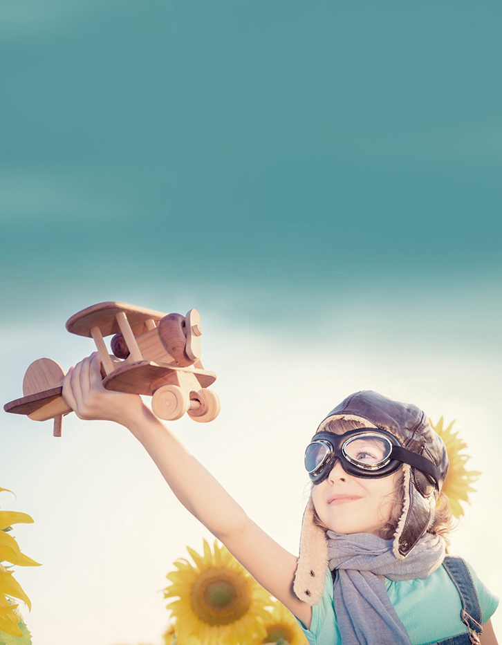 girl having fun playing